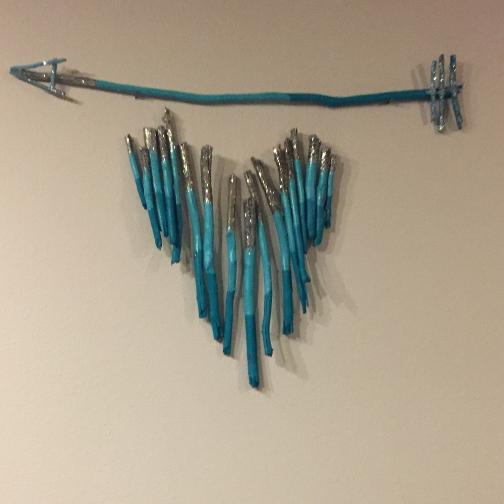 Handmade custom Cupid heart&arrow home decor